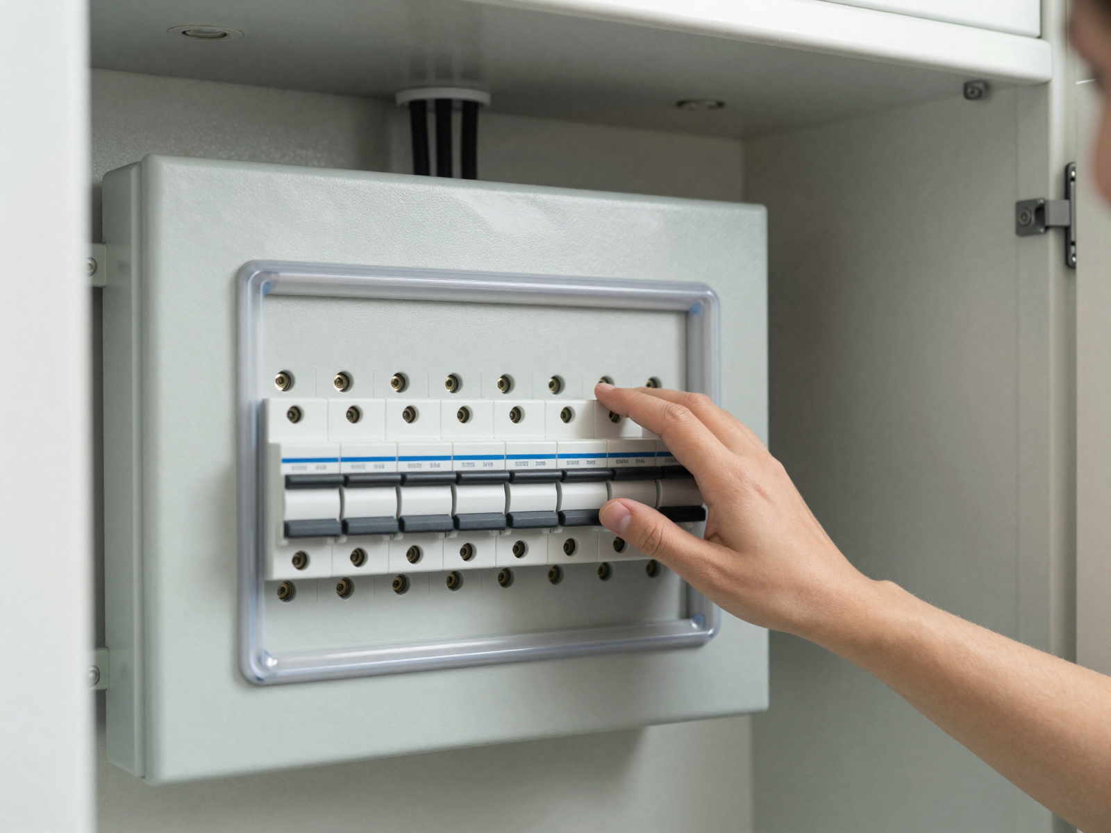 Electrical panel with properly labeled circuits